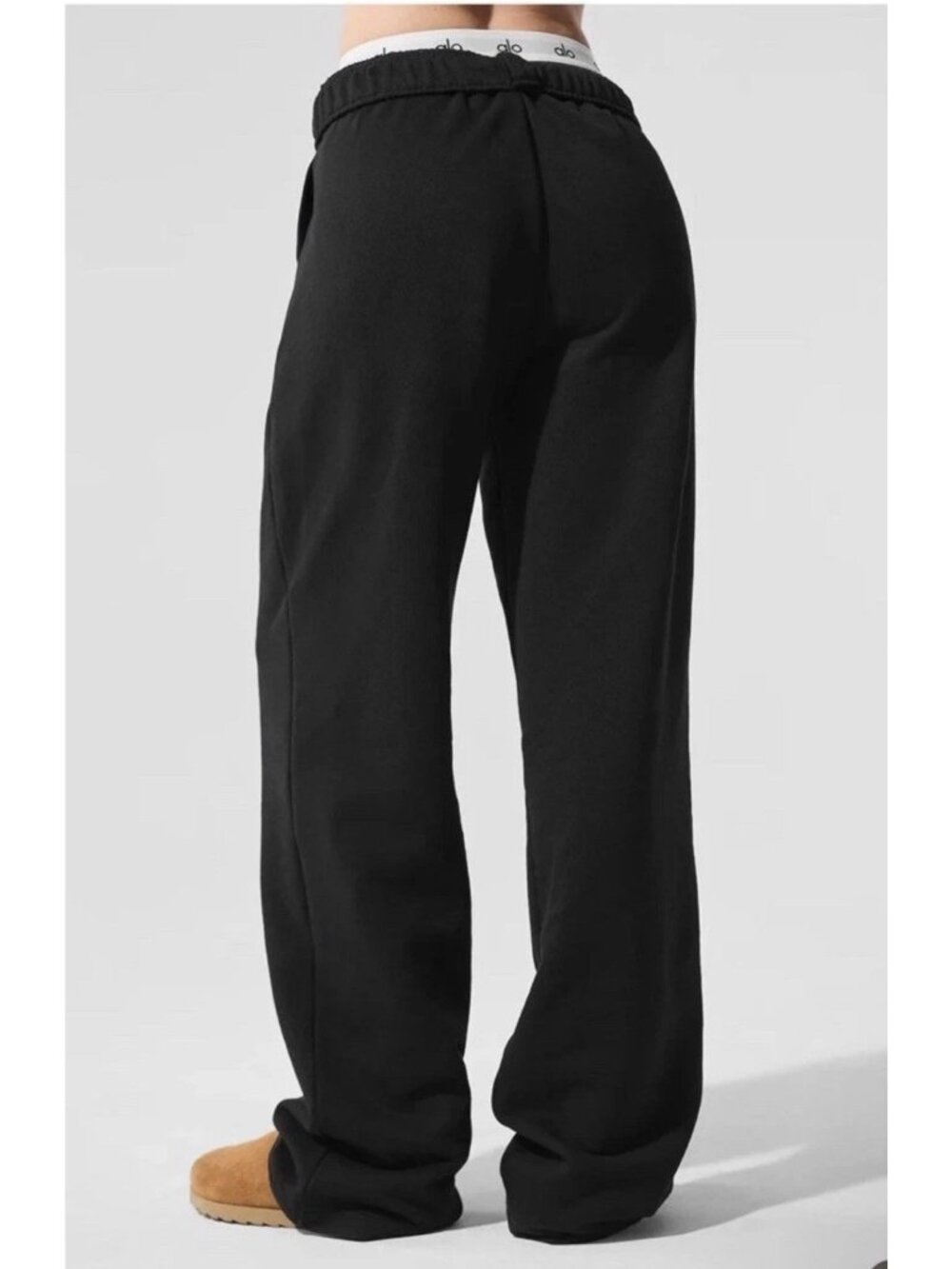 NEW Alo Accolade Straight Leg Sweatpant Black Unisex XL NWTS Men Women Y